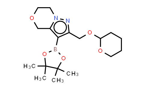 DY843575 | 2450997-73-4 | 2-(tetrahydropyran-2-yloxymethyl)-3-(4,4,5,5-tetramethyl-1,3,2-dioxaborolan-2-yl)-6,7-dihydro-4H-pyrazolo[5,1-c][1,4]oxazine