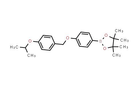CAS No. 2062655-76-7, 2-[4-[(4-isopropoxyphenyl)methoxy]phenyl]-4,4,5,5-tetramethyl-1,3,2-dioxaborolane
