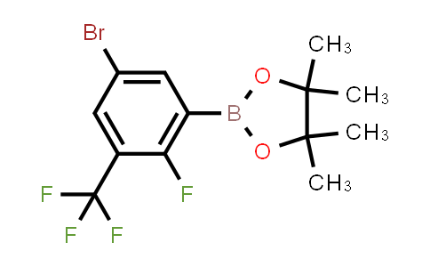 CAS No. 1638847-70-7, 2-[5-bromo-2-fluoro-3-(trifluoromethyl)phenyl]-4,4,5,5-tetramethyl-1,3,2-dioxaborolane
