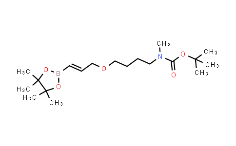 CAS No. 2568064-21-9, tert-butyl N-methyl-N-[4-[(E)-3-(4,4,5,5-tetramethyl-1,3,2-dioxaborolan-2-yl)allyloxy]butyl]carbamate