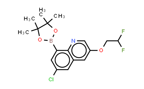 DY843591 | 2173075-75-5 | 6-chloro-3-(2,2-difluoroethoxy)-8-(4,4,5,5-tetramethyl-1,3,2-dioxaborolan-2-yl)quinoline