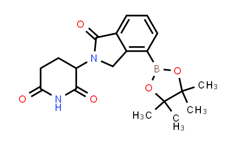 DY843593 | 2193080-10-1 | 3-[1-oxo-4-(4,4,5,5-tetramethyl-1,3,2-dioxaborolan-2-yl)isoindolin-2-yl]piperidine-2,6-dione