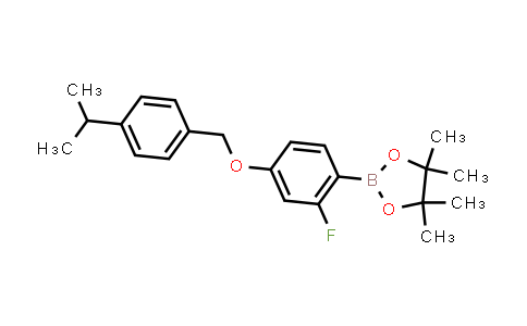 CAS No. 1811542-06-9, 2-[2-fluoro-4-[(4-isopropylphenyl)methoxy]phenyl]-4,4,5,5-tetramethyl-1,3,2-dioxaborolane