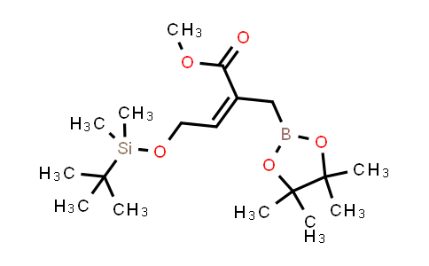 DY843602 | 2846064-10-4 | methyl (Z)-4-[tert-butyl(dimethyl)silyl]oxy-2-[(4,4,5,5-tetramethyl-1,3,2-dioxaborolan-2-yl)methyl]but-2-enoate