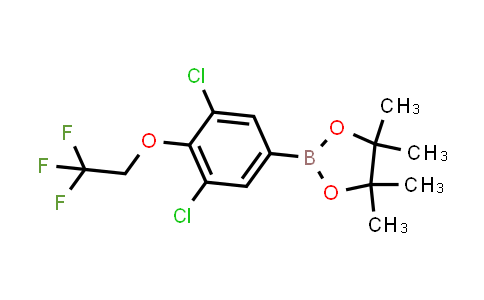 CAS No. 1437779-78-6, 2-[3,5-dichloro-4-(2,2,2-trifluoroethoxy)phenyl]-4,4,5,5-tetramethyl-1,3,2-dioxaborolane
