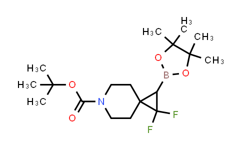 CAS No. 2384171-10-0, tert-butyl 1,1-difluoro-2-(4,4,5,5-tetramethyl-1,3,2-dioxaborolan-2-yl)-6-azaspiro[2.5]octane-6-carboxylate