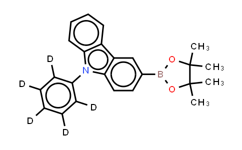 CAS No. 1345614-95-0, 9-(2,3,4,5,6-pentadeuteriophenyl)-3-(4,4,5,5-tetramethyl-1,3,2-dioxaborolan-2-yl)carbazole