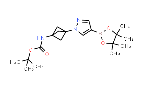 DY843624 | 2769693-56-1 | tert-butyl N-[3-[4-(4,4,5,5-tetramethyl-1,3,2-dioxaborolan-2-yl)pyrazol-1-yl]-1-bicyclo[1.1.1]pentanyl]carbamate