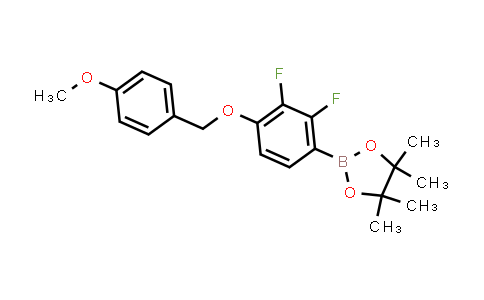 CAS No. 1454914-35-2, 2-[2,3-difluoro-4-[(4-methoxyphenyl)methoxy]phenyl]-4,4,5,5-tetramethyl-1,3,2-dioxaborolane