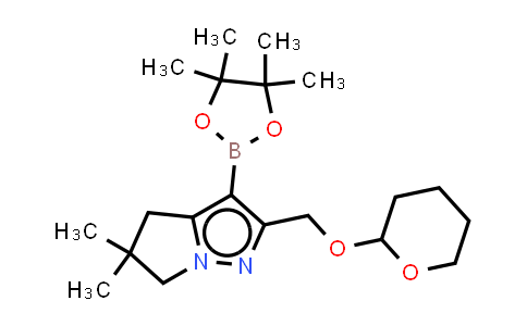 DY843630 | 2450997-70-1 | 5,5-dimethyl-2-(tetrahydropyran-2-yloxymethyl)-3-(4,4,5,5-tetramethyl-1,3,2-dioxaborolan-2-yl)-4,6-dihydropyrrolo[1,2-b]pyrazole