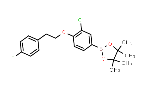 CAS No. 2231636-02-3, 2-[3-chloro-4-[2-(4-fluorophenyl)ethoxy]phenyl]-4,4,5,5-tetramethyl-1,3,2-dioxaborolane