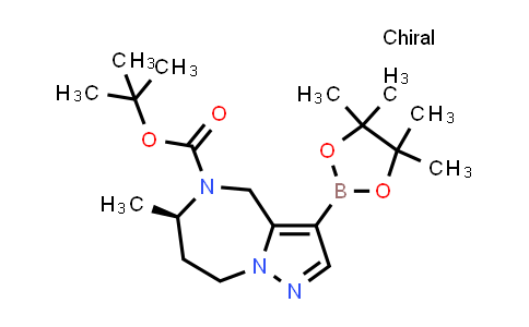 DY843632 | 2913218-96-7 | tert-butyl (6R)-6-methyl-3-(4,4,5,5-tetramethyl-1,3,2-dioxaborolan-2-yl)-4,6,7,8-tetrahydropyrazolo[1,5-a][1,4]diazepine-5-carboxylate