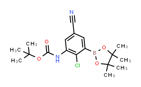 DY843634 | 1541256-69-2 | tert-butyl N-[2-chloro-5-cyano-3-(4,4,5,5-tetramethyl-1,3,2-dioxaborolan-2-yl)phenyl]carbamate