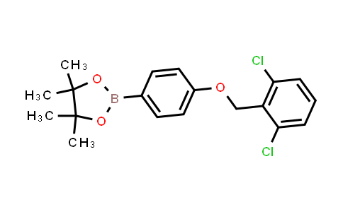 CAS No. 2246819-88-3, 2-[4-[(2,6-dichlorophenyl)methoxy]phenyl]-4,4,5,5-tetramethyl-1,3,2-dioxaborolane