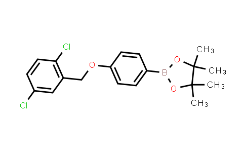 CAS No. 2246869-57-6, 2-[4-[(2,5-dichlorophenyl)methoxy]phenyl]-4,4,5,5-tetramethyl-1,3,2-dioxaborolane