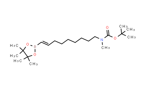 CAS No. 2568064-13-9, tert-butyl N-methyl-N-[(E)-9-(4,4,5,5-tetramethyl-1,3,2-dioxaborolan-2-yl)non-8-enyl]carbamate