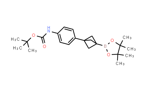 CAS No. 2826264-17-7, tert-butyl N-[4-[3-(4,4,5,5-tetramethyl-1,3,2-dioxaborolan-2-yl)-1-bicyclo[1.1.1]pentanyl]phenyl]carbamate