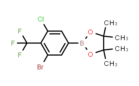 CAS No. 2621936-28-3, 2-[3-bromo-5-chloro-4-(trifluoromethyl)phenyl]-4,4,5,5-tetramethyl-1,3,2-dioxaborolane