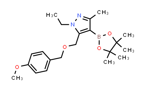 CAS No. 2656376-40-6, 1-ethyl-5-[(4-methoxyphenyl)methoxymethyl]-3-methyl-4-(4,4,5,5-tetramethyl-1,3,2-dioxaborolan-2-yl)pyrazole