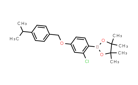DY843671 | 1813553-24-0 | 2-[2-chloro-4-[(4-isopropylphenyl)methoxy]phenyl]-4,4,5,5-tetramethyl-1,3,2-dioxaborolane