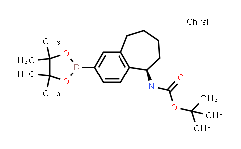 CAS No. 2247616-85-7, tert-butyl N-[(5R)-2-(4,4,5,5-tetramethyl-1,3,2-dioxaborolan-2-yl)-6,7,8,9-tetrahydro-5H-benzo[7]annulen-5-yl]carbamate