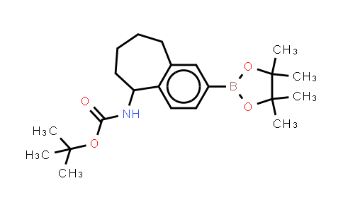 CAS No. 1798843-13-6, tert-butyl N-[2-(4,4,5,5-tetramethyl-1,3,2-dioxaborolan-2-yl)-6,7,8,9-tetrahydro-5H-benzo[7]annulen-5-yl]carbamate