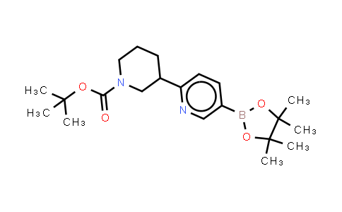 CAS No. 2068065-28-9, tert-butyl 3-[5-(tetramethyl-1,3,2-dioxaborolan-2-yl)pyridin-2-yl]piperidine-1-carboxylate