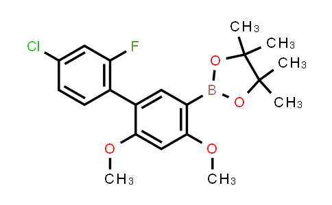 CAS No. 2387307-12-0, 2-[5-(4-chloro-2-fluoro-phenyl)-2,4-dimethoxy-phenyl]-4,4,5,5-tetramethyl-1,3,2-dioxaborolane