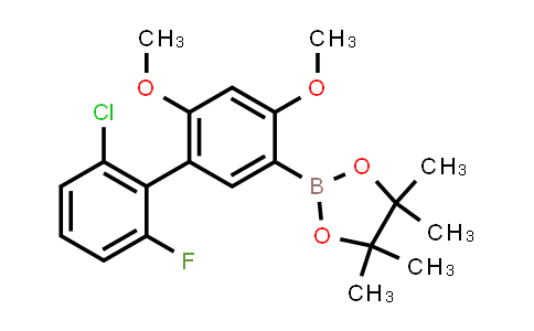 CAS No. 2412362-02-6, 2-[5-(2-chloro-6-fluoro-phenyl)-2,4-dimethoxy-phenyl]-4,4,5,5-tetramethyl-1,3,2-dioxaborolane