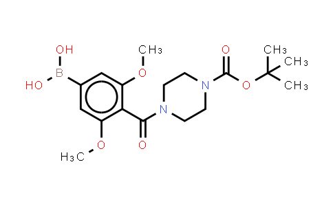 CAS No. 2704620-17-5, [4-(4-tert-butoxycarbonylpiperazine-1-carbonyl)-3,5-dimethoxy-phenyl]boronic acid