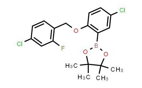 892664-20-9 | 2-[5-chloro-2-[(4-chloro-2-fluoro-phenyl)methoxy]phenyl]-4,4,5,5-tetramethyl-1,3,2-dioxaborolane