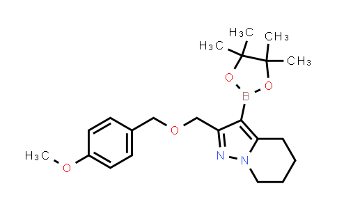 CAS No. 2413726-60-8, 2-[(4-methoxyphenyl)methoxymethyl]-3-(4,4,5,5-tetramethyl-1,3,2-dioxaborolan-2-yl)-4,5,6,7-tetrahydropyrazolo[1,5-a]pyridine