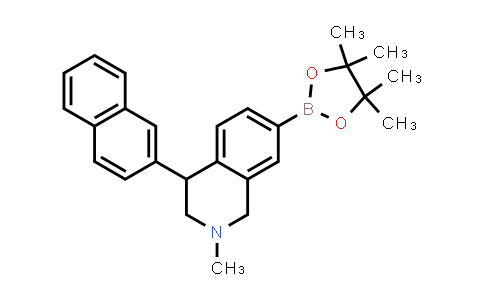 DY843704 | 1198790-59-8 | 2-methyl-4-(2-naphthyl)-7-(4,4,5,5-tetramethyl-1,3,2-dioxaborolan-2-yl)-3,4-dihydro-1H-isoquinoline