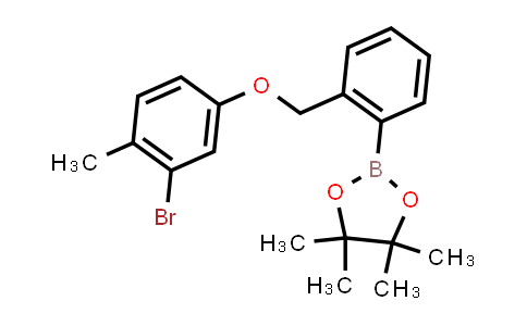 CAS No. 2246611-11-8, 2-[2-[(3-bromo-4-methyl-phenoxy)methyl]phenyl]-4,4,5,5-tetramethyl-1,3,2-dioxaborolane