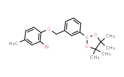 CAS No. 2246557-64-0, 2-[3-[(2-bromo-4-methyl-phenoxy)methyl]phenyl]-4,4,5,5-tetramethyl-1,3,2-dioxaborolane