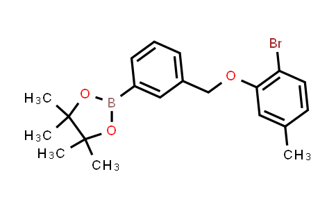 CAS No. 2246753-40-0, 2-[3-[(2-bromo-5-methyl-phenoxy)methyl]phenyl]-4,4,5,5-tetramethyl-1,3,2-dioxaborolane