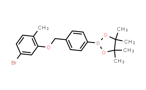 CAS No. 2246823-78-7, 2-[4-[(5-bromo-2-methyl-phenoxy)methyl]phenyl]-4,4,5,5-tetramethyl-1,3,2-dioxaborolane