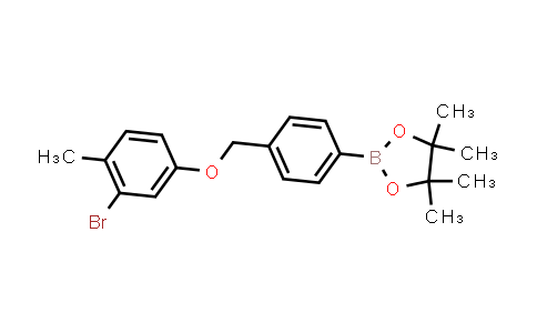 CAS No. 2246906-73-8, 2-[4-[(3-bromo-4-methyl-phenoxy)methyl]phenyl]-4,4,5,5-tetramethyl-1,3,2-dioxaborolane