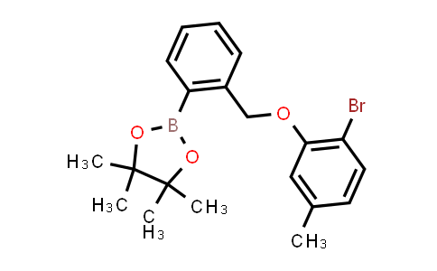 CAS No. 2246752-36-1, 2-[2-[(2-bromo-5-methyl-phenoxy)methyl]phenyl]-4,4,5,5-tetramethyl-1,3,2-dioxaborolane