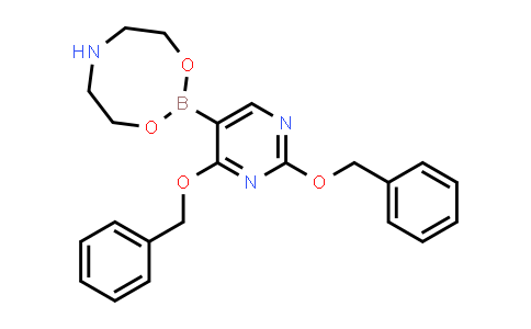 CAS No. 70523-25-0, 2-(2,4-dibenzyloxypyrimidin-5-yl)-1,3,6,2-dioxazaborocane