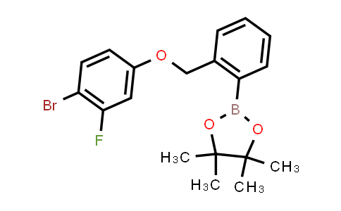 CAS No. 2246725-90-4, 2-[2-[(4-bromo-3-fluoro-phenoxy)methyl]phenyl]-4,4,5,5-tetramethyl-1,3,2-dioxaborolane
