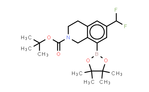 CAS No. 2566880-11-1, tert-butyl 6-(difluoromethyl)-8-(4,4,5,5-tetramethyl-1,3,2-dioxaborolan-2-yl)-3,4-dihydro-1H-isoquinoline-2-carboxylate