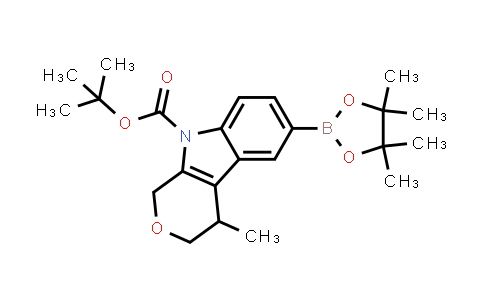 CAS No. 2910748-10-4, tert-butyl 4-methyl-6-(4,4,5,5-tetramethyl-1,3,2-dioxaborolan-2-yl)-3,4-dihydro-1H-pyrano[3,4-b]indole-9-carboxylate