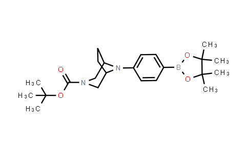 CAS No. 2760247-53-6, tert-butyl 8-[4-(4,4,5,5-tetramethyl-1,3,2-dioxaborolan-2-yl)phenyl]-3,8-diazabicyclo[3.2.1]octane-3-carboxylate