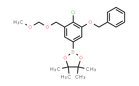 CAS No. 903895-49-8, 2-[3-benzyloxy-4-chloro-5-(methoxymethoxymethyl)phenyl]-4,4,5,5-tetramethyl-1,3,2-dioxaborolane