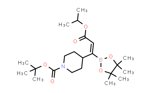 CAS No. 2639539-22-1, tert-butyl 4-[3-isopropoxy-3-oxo-1-(4,4,5,5-tetramethyl-1,3,2-dioxaborolan-2-yl)prop-1-enyl]piperidine-1-carboxylate