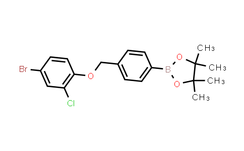 CAS No. 2246614-44-6, 2-[4-[(4-bromo-2-chloro-phenoxy)methyl]phenyl]-4,4,5,5-tetramethyl-1,3,2-dioxaborolane
