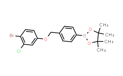 CAS No. 2246582-06-7, 2-[4-[(4-bromo-3-chloro-phenoxy)methyl]phenyl]-4,4,5,5-tetramethyl-1,3,2-dioxaborolane