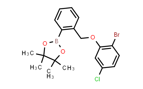 CAS No. 2246871-26-9, 2-[2-[(2-bromo-5-chloro-phenoxy)methyl]phenyl]-4,4,5,5-tetramethyl-1,3,2-dioxaborolane
