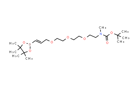 DY843764 | 2568065-13-2 | tert-butyl N-methyl-N-[2-[2-[2-[(E)-3-(4,4,5,5-tetramethyl-1,3,2-dioxaborolan-2-yl)allyloxy]ethoxy]ethoxy]ethyl]carbamate